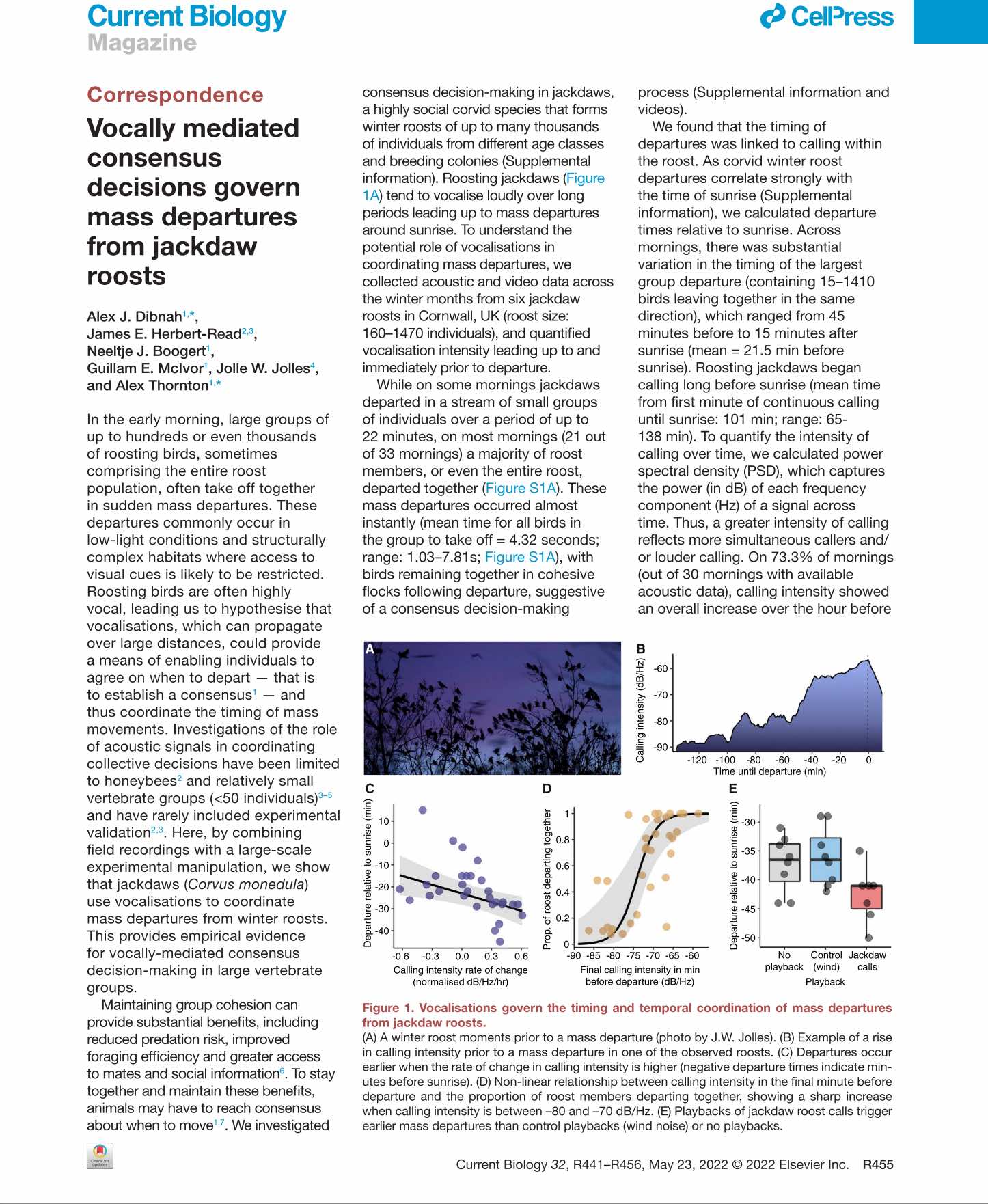 New paper out in Current Biology